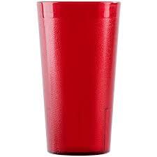 PT1600 RED PEBBLED TUMBLER 16OZ RED   6DZ/CS